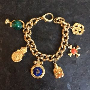 Ben-Amun gold tone charm bracelet